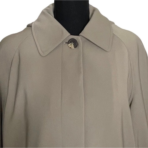 MISTY Harbor Water Repellent Button Down Trench Coat Taupe Size 10 Missy NWT - Picture 4 of 16